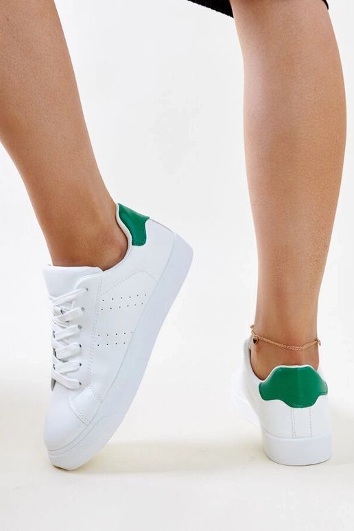 Biele a zelené tenisky Akila