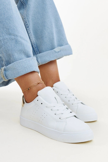 Bielo-zlaté tenisky Akila