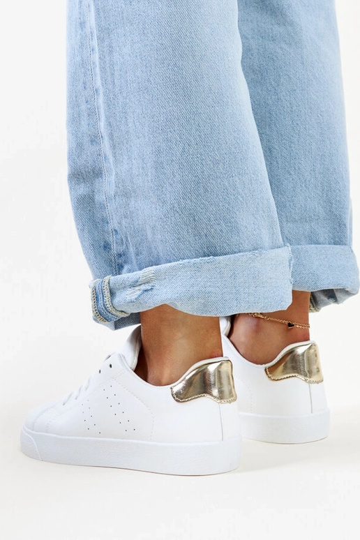 Bielo-zlaté tenisky Akila