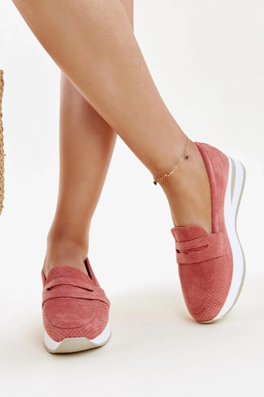 Ružové perforované topánky Muna