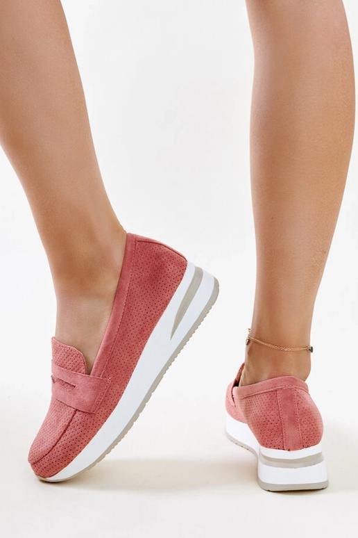 Ružové perforované topánky Muna