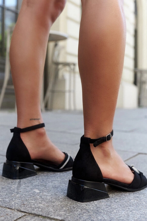 Sandały na kocku so koženou vložkou...