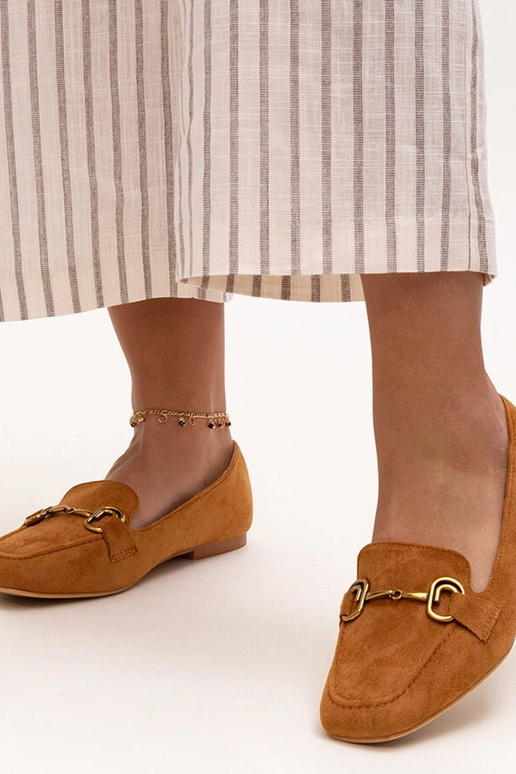 Hnedé mokasíny s prackou Zamari