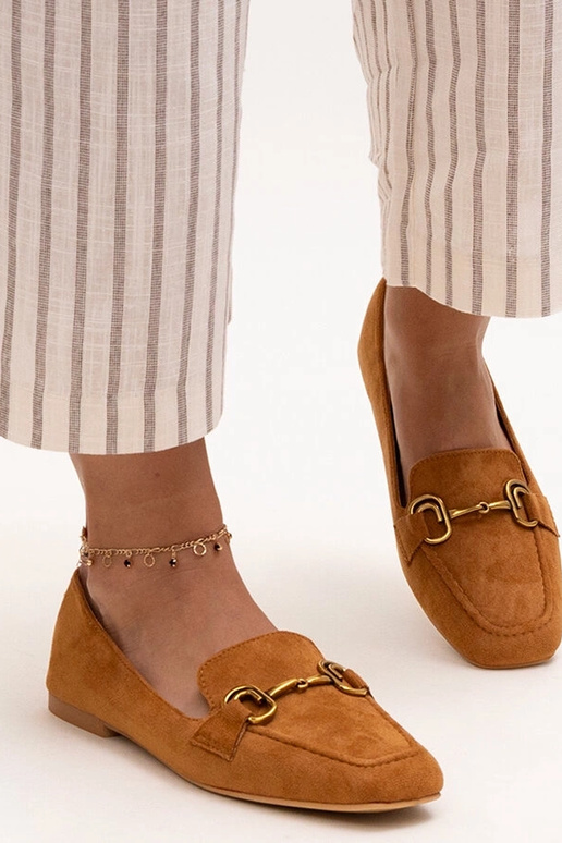 Hnedé mokasíny s prackou Zamari