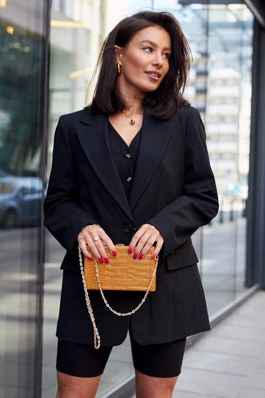 Žltá ,,kufor'' taška na retiazke Dratche