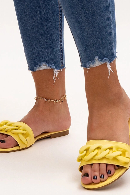 Žlté matné retiazkové žabky Aliyan