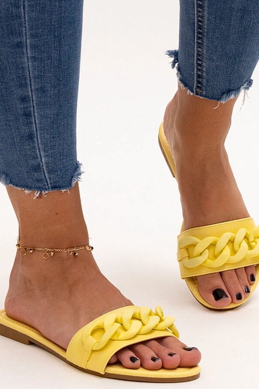 Žlté matné retiazkové žabky Aliyan