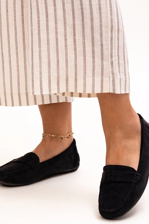 Mortonove čierne klasické mokasíny