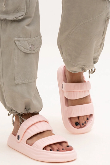 Penové sandále Coreia Pink Ruched 2