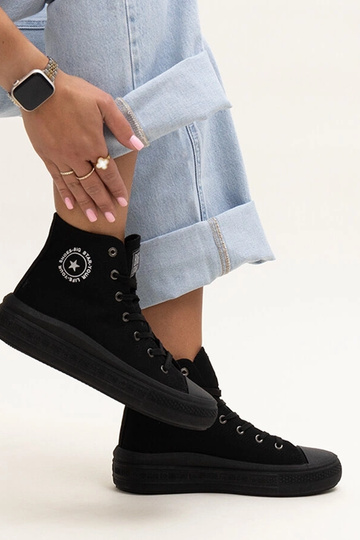 Čierne vysoké tenisky Big...