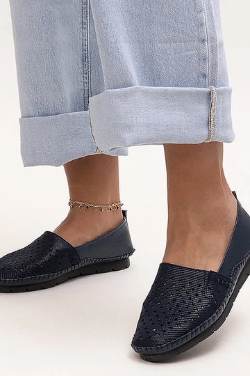 Tmavomodré kožené... 2