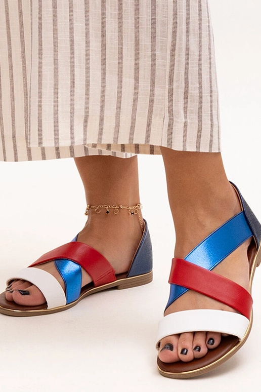 Massawa farebné uzavreté sandále na...