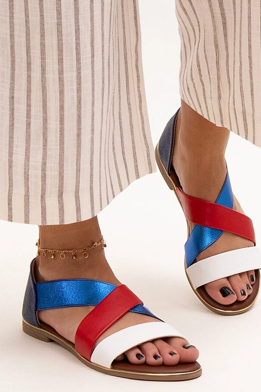 Massawa farebné uzavreté sandále na...