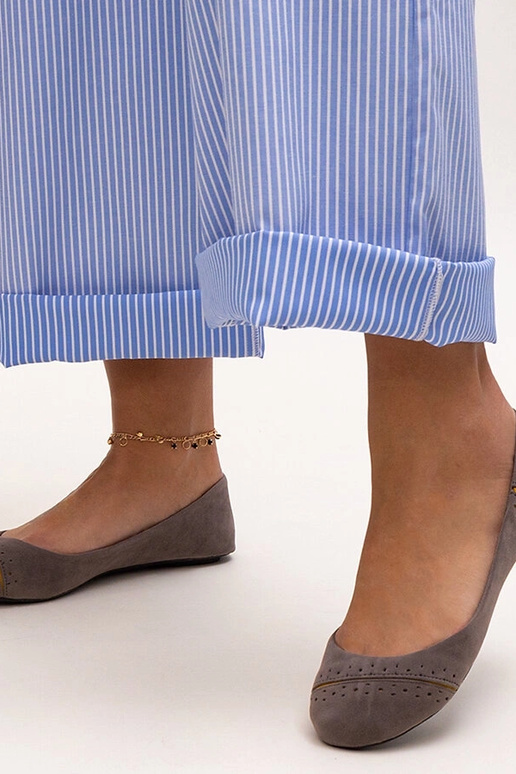 Sivé klasické baleríny Dorris