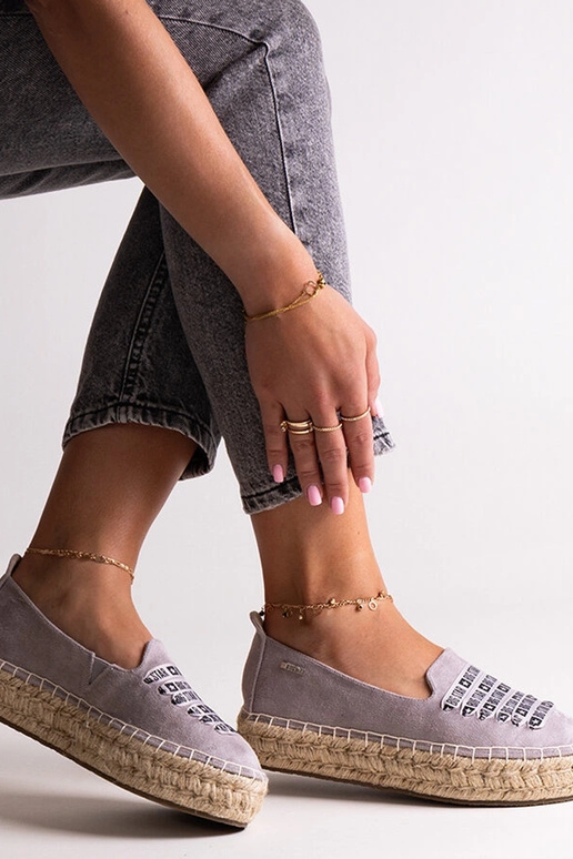 Šedé espadrilky Big Star JJ274890