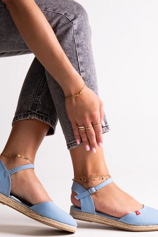 Modré espadrilky s odkrytou pätou Big...