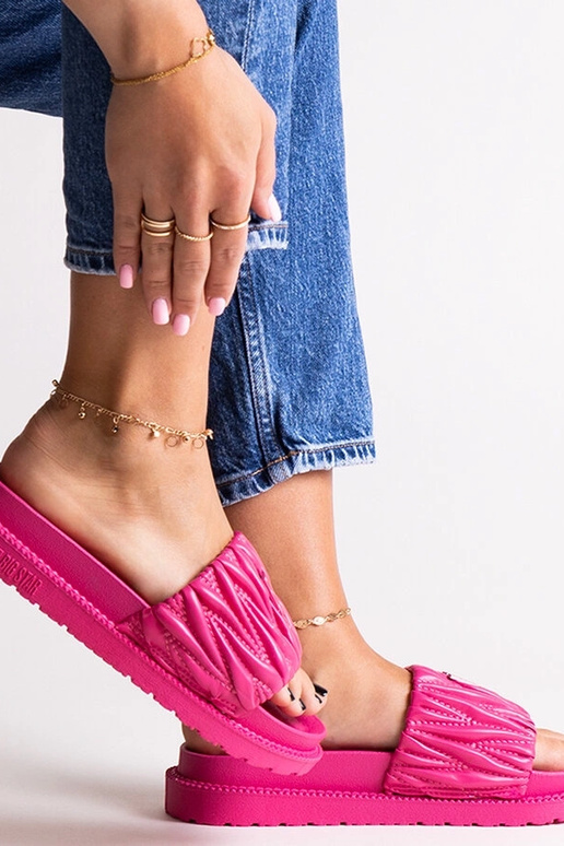 Ružové volánikové žabky Big Star...