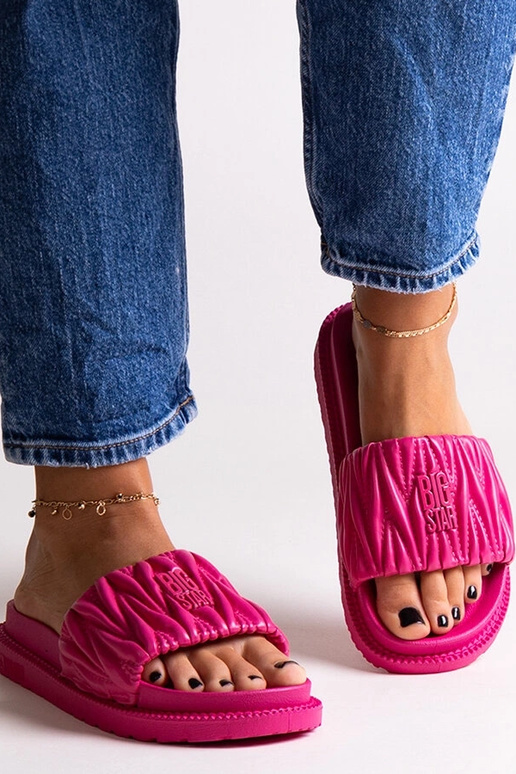 Ružové volánikové žabky Big Star...