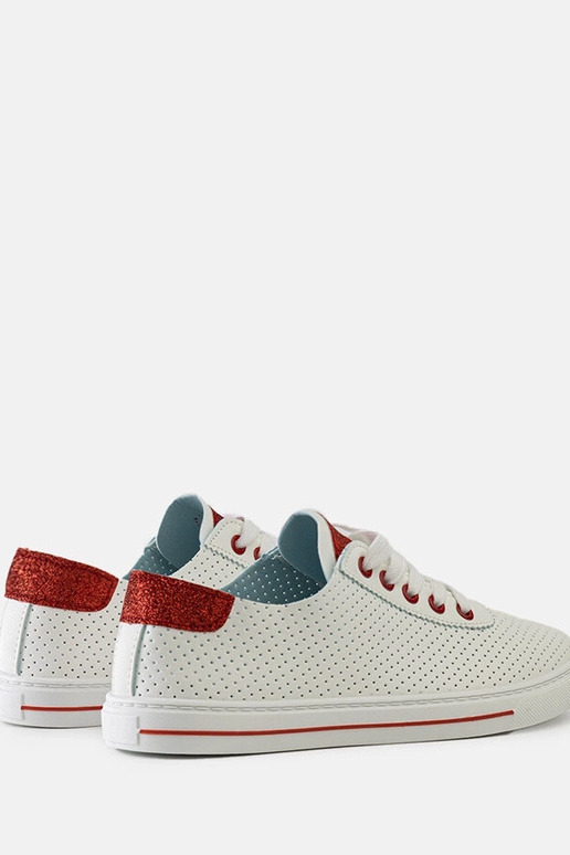 Dámske biele perforované tenisky...