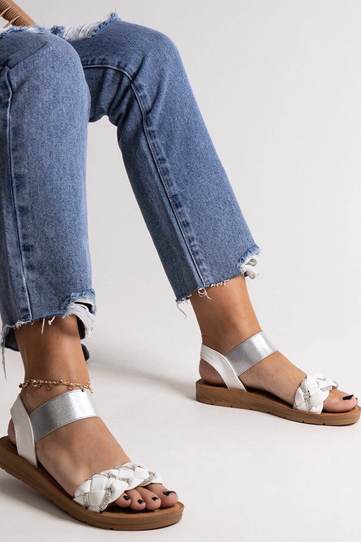 Biele sandále Aldona