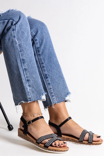 Čierne nízke klinové...