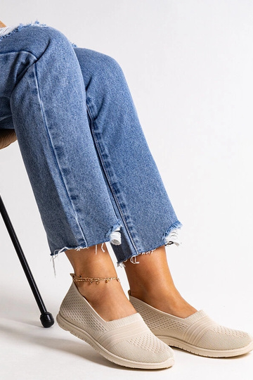 Béžové Shalha Slip-On tenisky 2