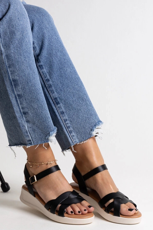 Nízke sandále Khalida Black