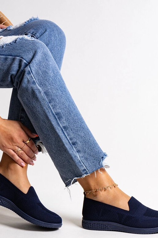 Abadly Navy Slip-On tenisky