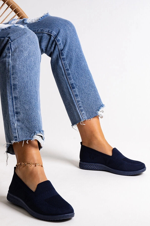 Abadly Navy Slip-On tenisky