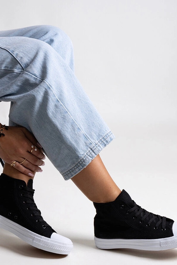 Čierne vysoké tenisky Ghanem