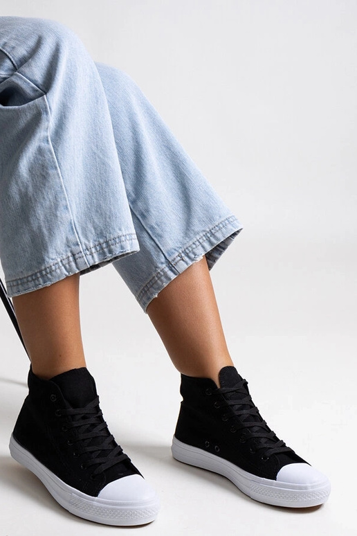 Čierne vysoké tenisky Ghanem