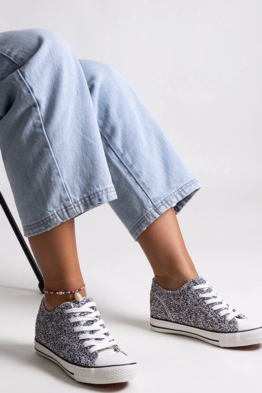 Čierne lesklé vysoké tenisky Jadwa