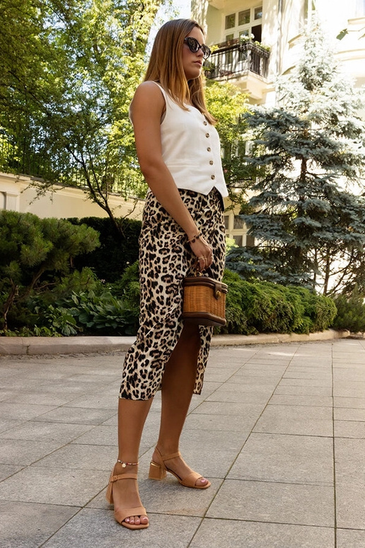 Hnedé sandálky na podpätku Madea