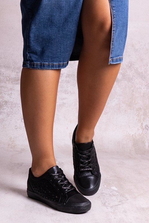 Čierne prelamované tenisky Safune