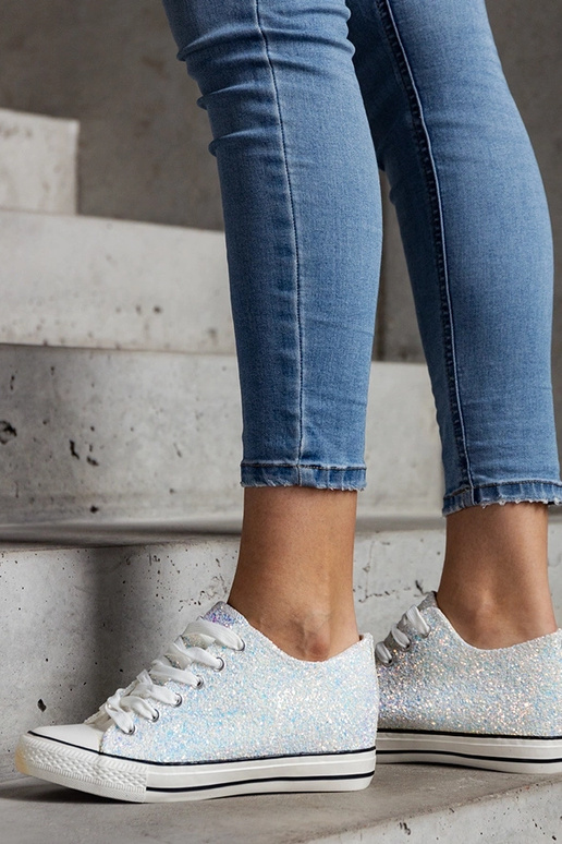 Zelené lesklé vysoké tenisky Jadwa