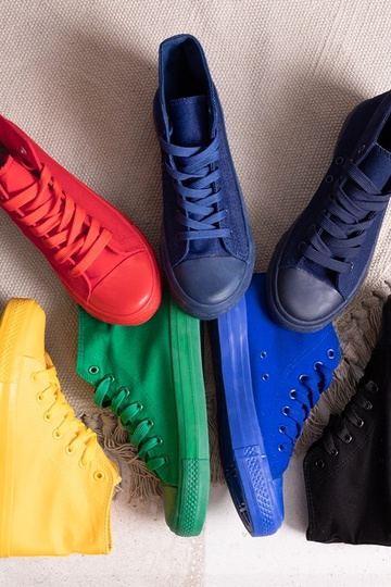 Tmavo ružové vysoké tenisky...