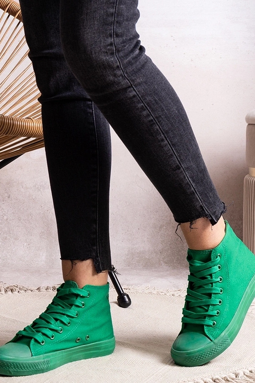 Zelené vysoké tenisky Rafife