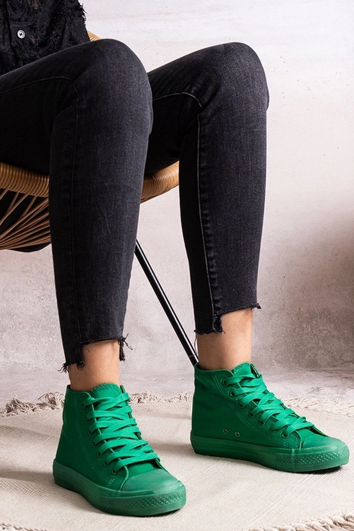 Zelené vysoké tenisky Rafife