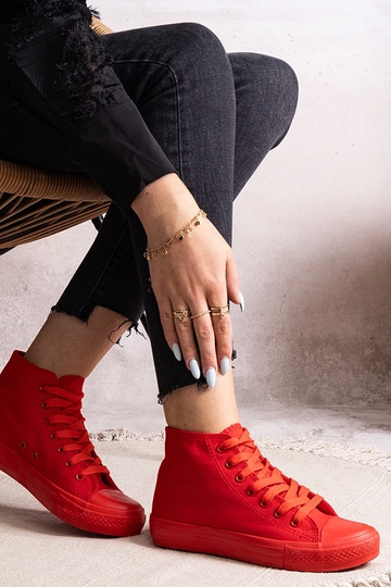 Červené vysoké tenisky Rafife