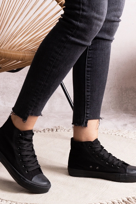 Čierne vysoké tenisky Rafife