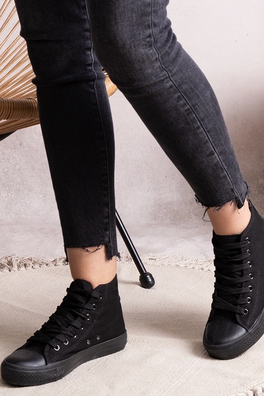 Čierne vysoké tenisky Rafife