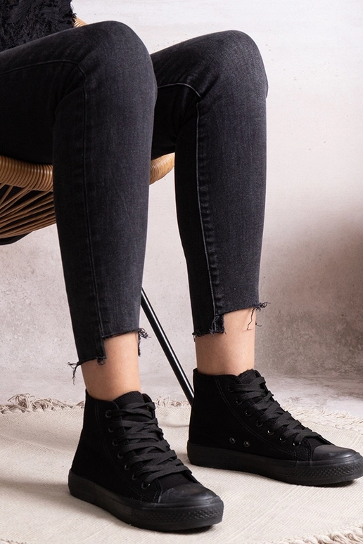 Čierne vysoké tenisky Rafife