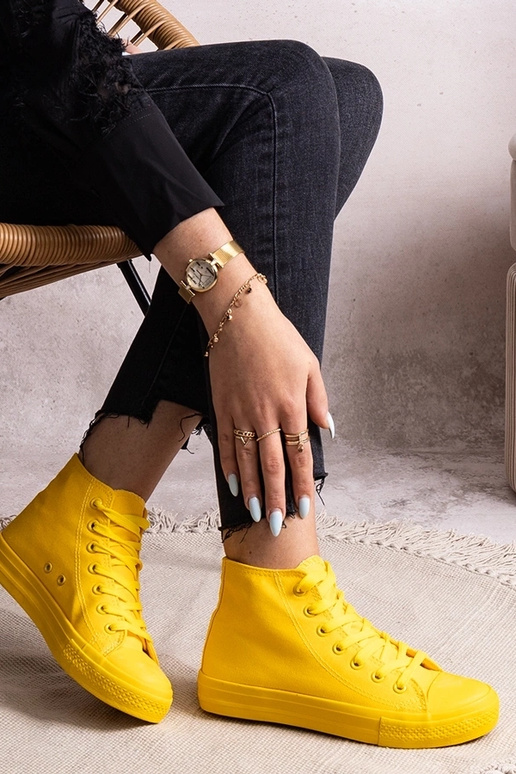 Žlté vysoké tenisky Rafife