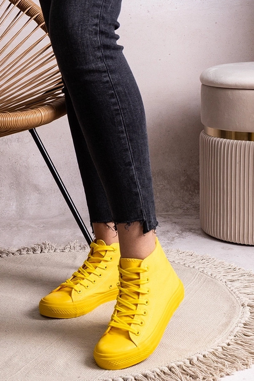 Žlté vysoké tenisky Rafife