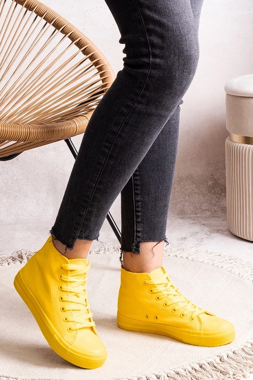 Žlté vysoké tenisky Rafife