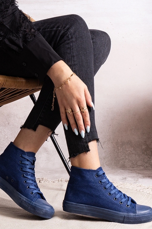 Denimové vysoké tenisky Rafife