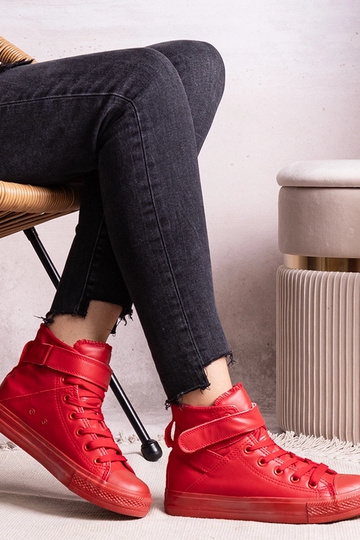 Červené vysoké tenisky z... 2