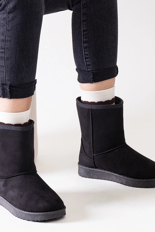 Čierne zateplené klasické snehule Libero