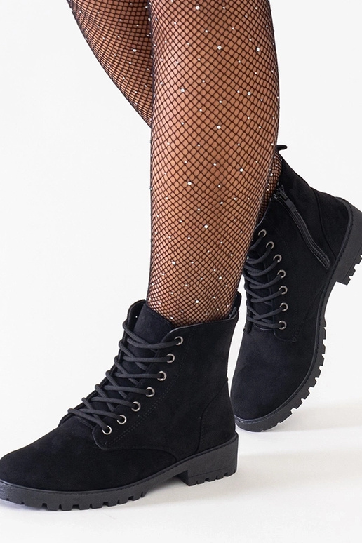 Čierne pracovné topánky z umelej...