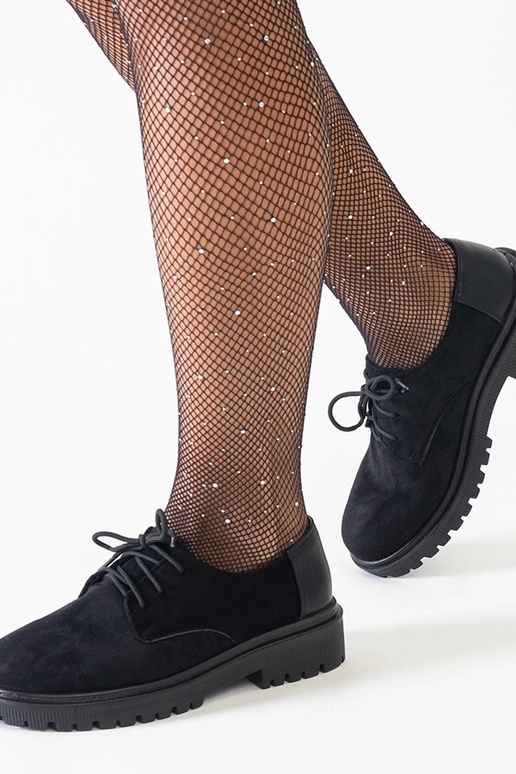 Čierne voľnočasové šnurovacie topánky...